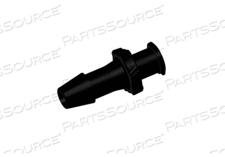 CONNECTOR, 3/16 IN, NYLON, FEMALE LUER X HOSE BARB, BLACK, -10 TO 150 DEG F by Colder Products Company