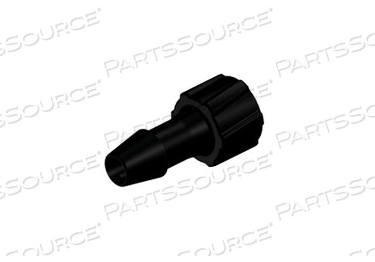 CONNECTOR, 3/16 IN, NYLON, MALE LUER X HOSE BARB, BLACK, -10 TO 150 DEG F by Colder Products Company