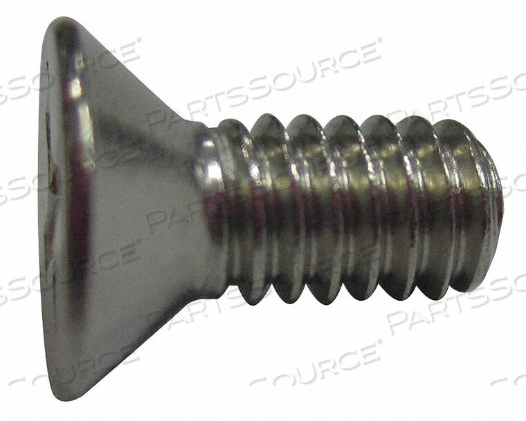 MACHINE SCREW, #10-32 THREAD, 0.362 IN, 18-8 STAINLESS STEEL, FLAT, PLAIN, #2 DRIVE, PHILLIPS, MEETS ANSI/ASME B18.6.3 by Fabory
