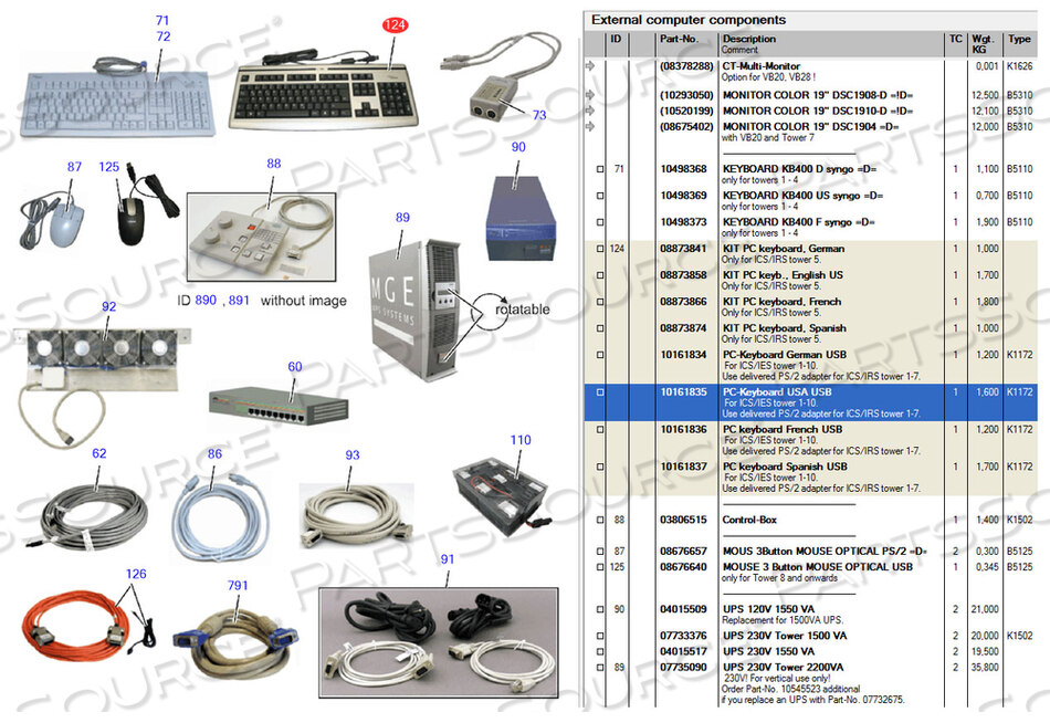 USB KEYBOARD by Siemens Medical Solutions