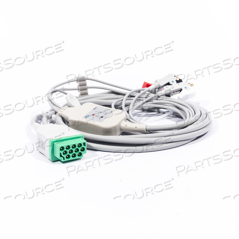 CABLE ASSY ECG 3 LEAD W/GRAB A 