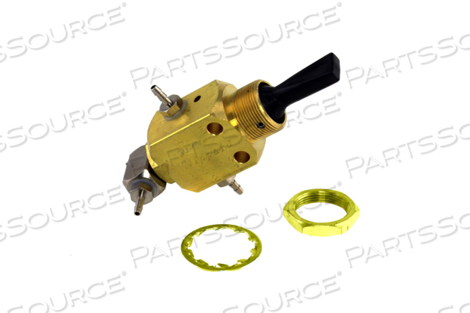 TOGGLE VALVE KIT WITH GASKET, BARB FITTING, 90 DEG SWIVEL FITTING by Midmark Corp.