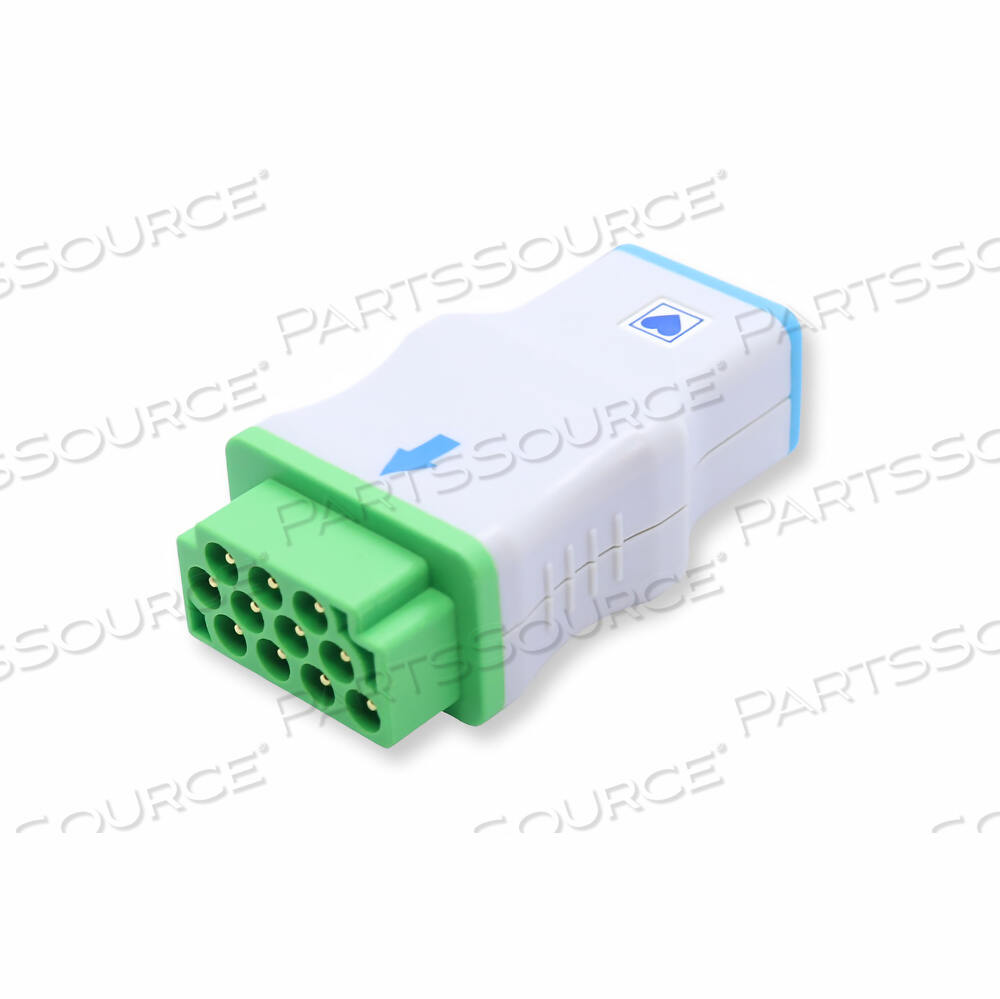 ADAPTER, 11-PIN, 3/5 PATIENT, LATEX-FREE, MEETS 10:2003E, 5, CE, FDA, ISO 10993-1, ROHS, TUV 