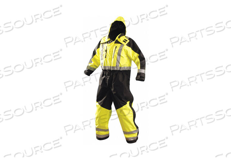SPEED COLLECTION PREMIUM COLD WEATHER COVERALL HI-VIZ YELLOW, MEDIUM by Occunomix