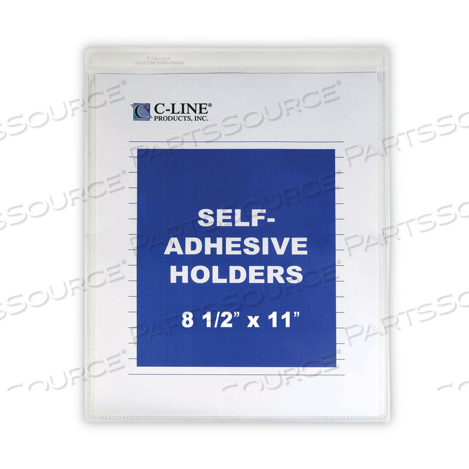 SELF-ADHESIVE SHOP TICKET HOLDERS, SUPER HEAVY, 15 SHEETS, 8.5 X 11, 50/BOX by C-Line