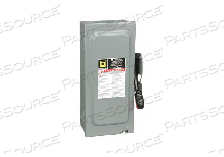 SAFETY SWITCH 240VAC/DC 2PST 600 AMPS AC by Square D
