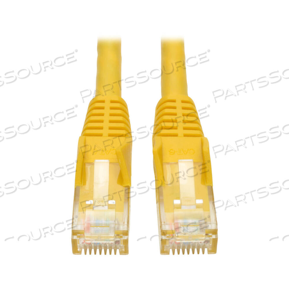 ETHERNET CABLE, CAT6 GIGABIT SNAGLESS MOLDED (UTP), RJ45 M/M, YELLOW, ROUND, 14 FT by Tripp Lite
