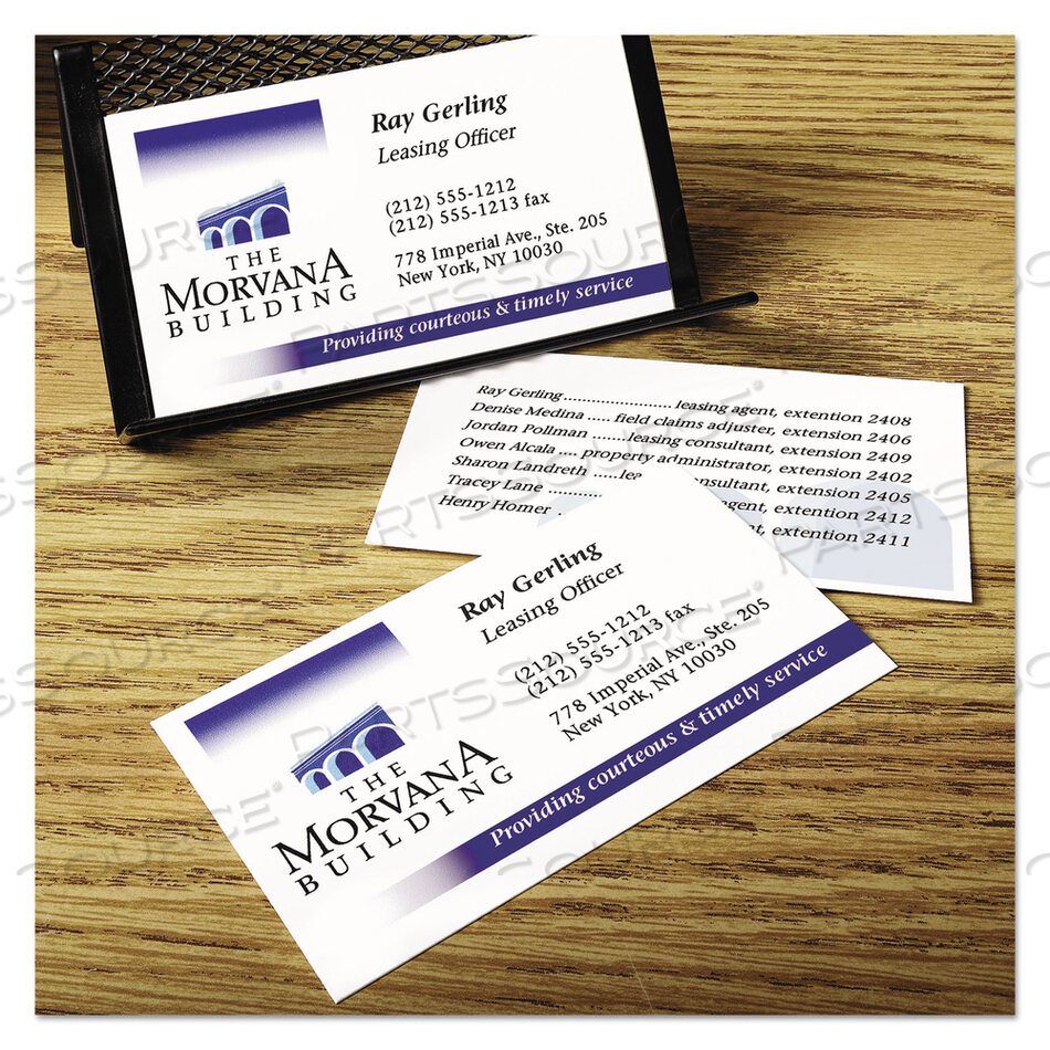 TRUE PRINT CLEAN EDGE BUSINESS CARDS, INKJET, 2 X 3.5, WHITE, 200 CARDS, 10 CARDS/SHEET, 20 SHEETS/PACK by Avery