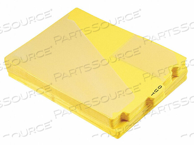OUTGUIDES PREPRINTED TABS YELLOW PK50 by Tops