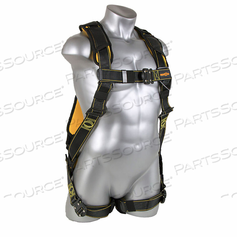 CYCLONE HARNESS, QUICK CONNECT CHEST & LEGS, XL, 130-316 LBS CAPACITY by Guardian Fall Protection