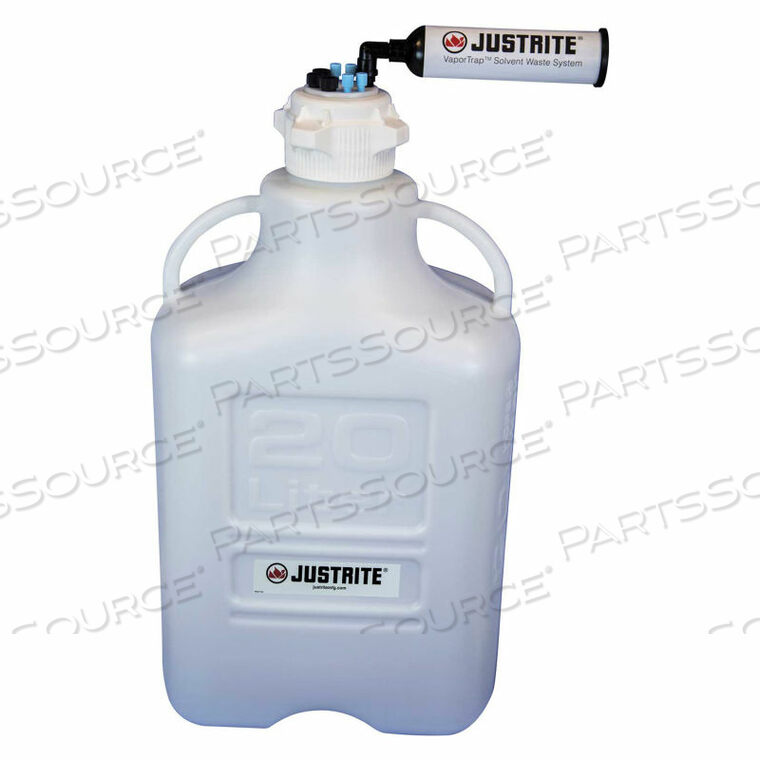 VAPORTRAP CARBOY WITH FILTER KIT, HDPE, 20-LITER, 7 PORTS by Justrite