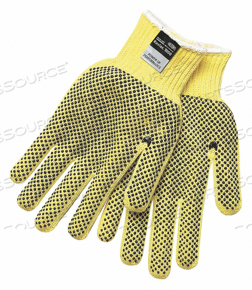 KEVLAR TWO-SIDED PVC DOTS GLOVES, MEDIUM, 1-PAIR by MCR Safety