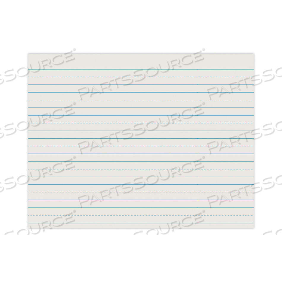 SKIP-A-LINE RULED NEWSPRINT PAPER, 3/4" TWO-SIDED LONG RULE, 8.5 X 11, 500/PACK by Pacon