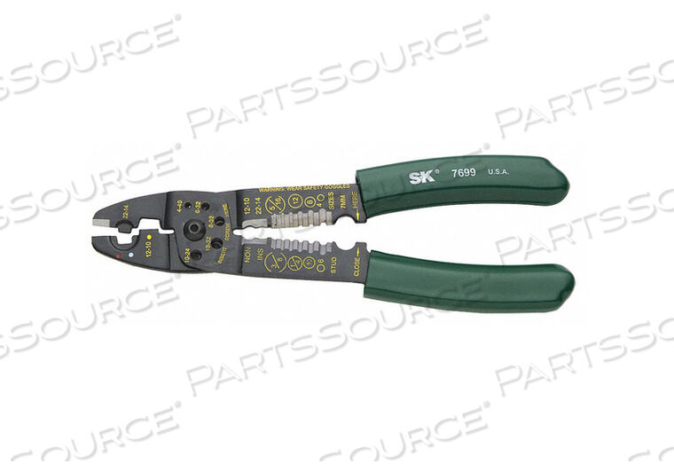PLIERS WIRE STRIPPER/CRIMPER - 8-1/2 by SK Professional Tools