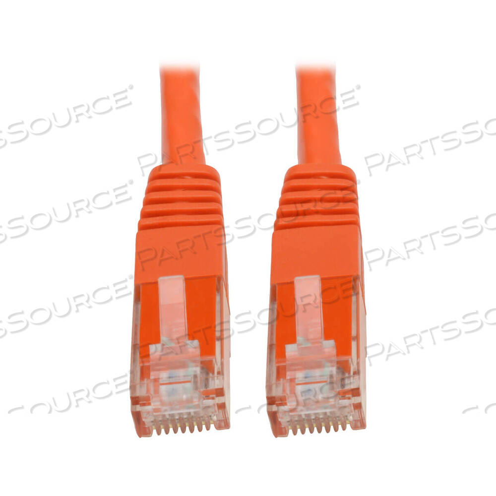 15FT 24 AWG CAT6 MOLDED UNSHIELDED ETHERNET NETWORK PATCH CABLE - ORANGE by Tripp Lite