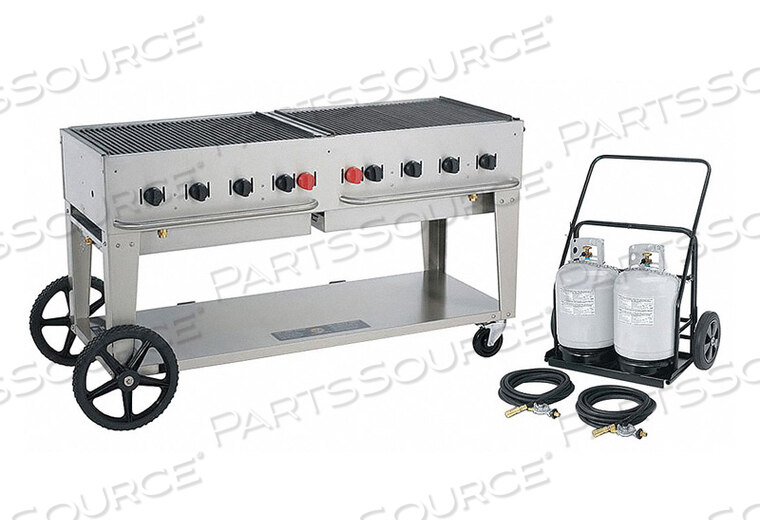GAS GRILL W/CART LP BTUH 129000 by Crown Verity