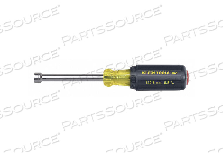 630-6MM Klein Tools 6 MM 3 IN HOLLOW SHAFT, CUSHION-GRIP NUT DRIVER For ...