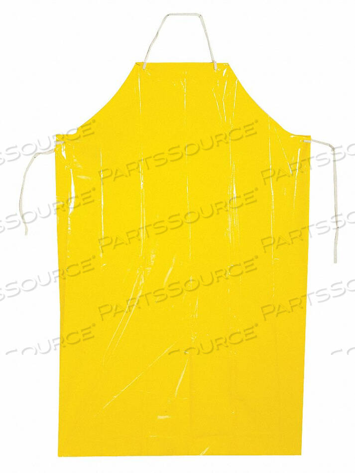 GROMMET APRON YELLOW 55 IN L PK100 by Polyco