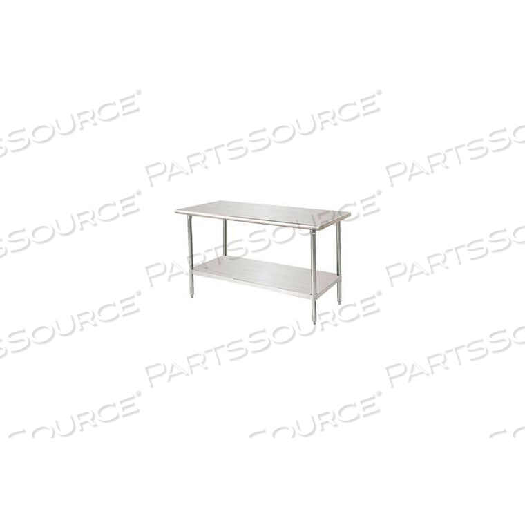 WORKBENCH W/UNDERSHELF, 14 GA. 304 SERIES STAINLESS, 84"WX36"D by Advance Tabco