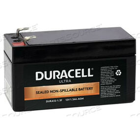 SLAA12-1.3F DURACELL ULTRA 12V 1.3AH AGM SLA BATTERY WITH F1 TERMINALS by Duracell