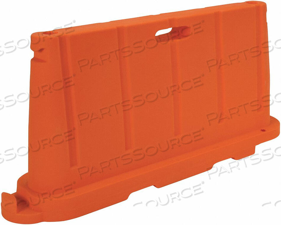 STACKABLE SAFETY POLY BARRICADE, 76-1/2"L, ORANGE by Vestil Manufacturing Corp.