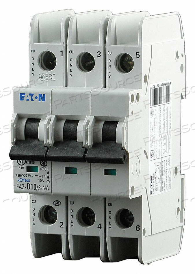 IEC MINI CIRCUIT BREAKER 35A 3P 277/480V by Eaton