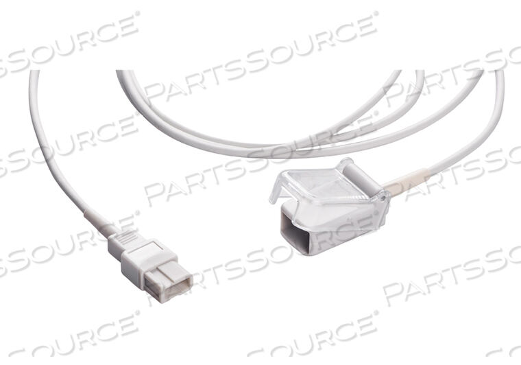 SPO2 ADAPTER CABLE, 4 MM, 2.2 M CABLE, TPU JACKET, GRAY, MEETS AAMI ANSI EC53 