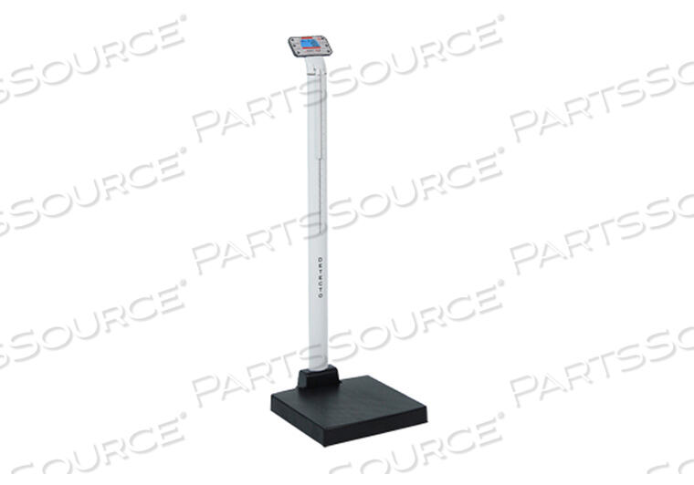 DIGITAL CLINICAL SCALE, MECHANICAL HEIGHT ROD, 600 LB/300 KG, 0.7 IN LCD by Detecto Scale / Cardinal Scale