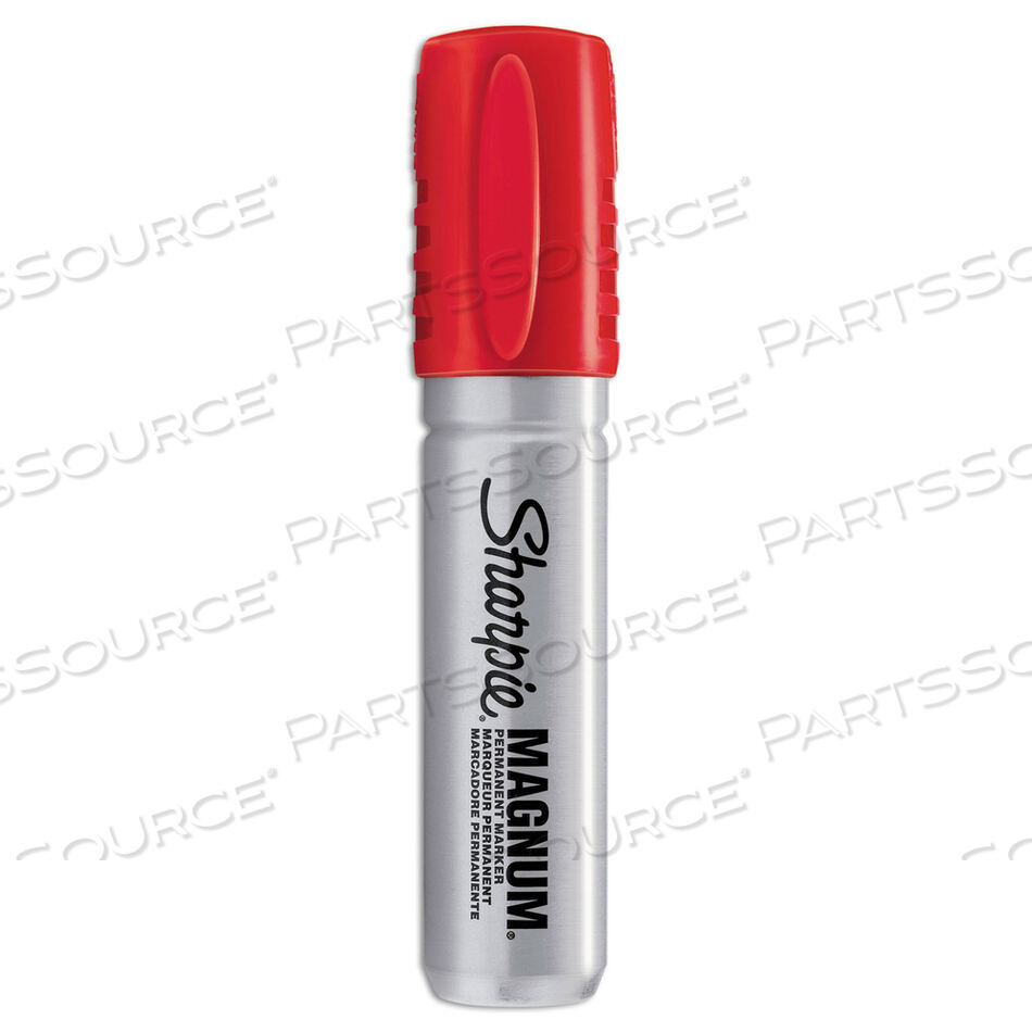 MAGNUM PERMANENT MARKER, BROAD CHISEL TIP, RED by Sharpie