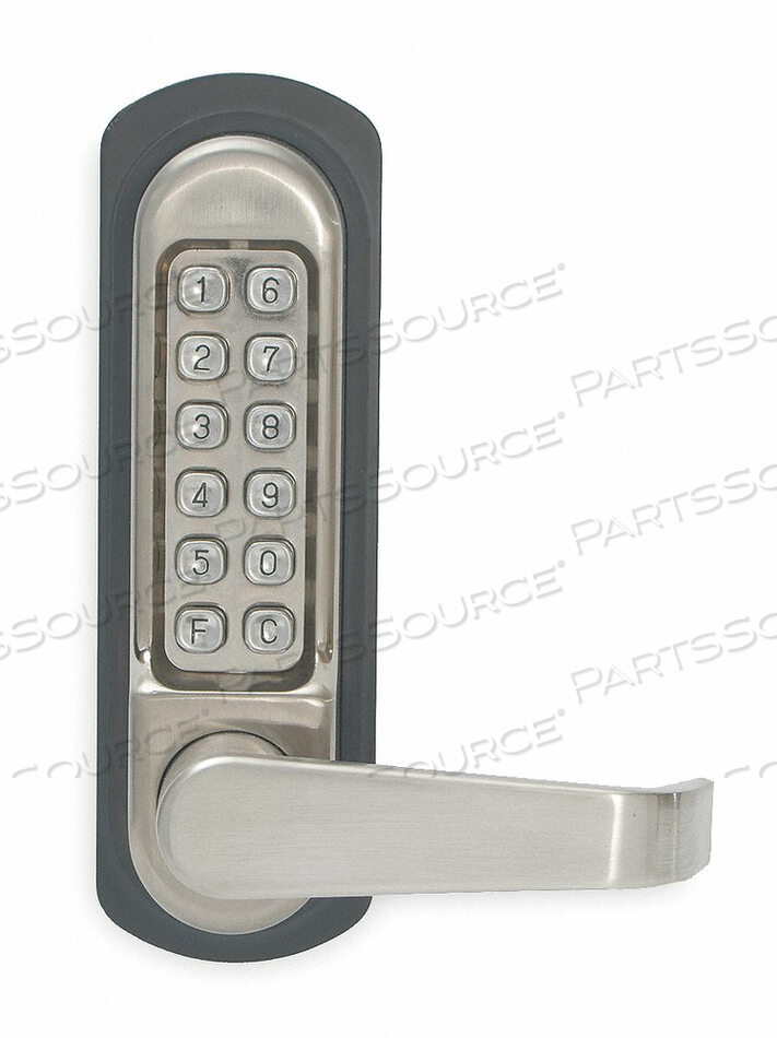 D0001 PUSH BUTTON LOCK PASSAGE SATIN STAINLESS by Kaba