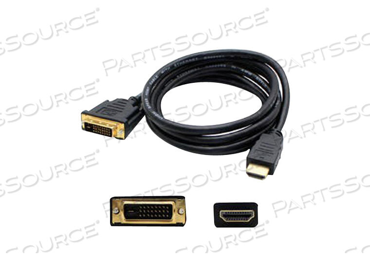 ADDON 6FT HDMI MALE TO DVI-D MALE BLACK ADAPTER CABLE by ADDON