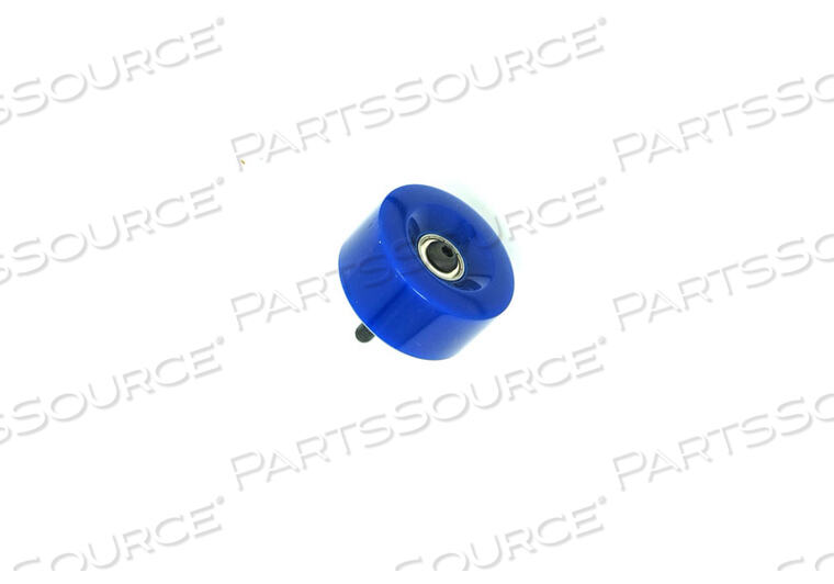 2.43" CARRIAGE WHEEL WITH HARDWARE - BLUE by Shuttle Systems - Contemporary Design