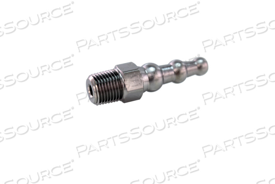PIPE FITTING, 1/8 IN X 1/4 TO 3/8 IN HOSE CONNECTION, MNPT X BUBBLE BARB CONNECTION by Bay Corporation