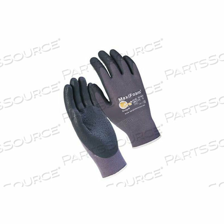 MAXIFOAM LITE FOAM NITRILE COATED GLOVES, GRAY, 1 DOZEN, L by Protective Industrial Products
