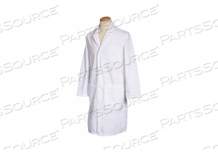 LAB COAT M WHITE 40-3/4 IN L by Fashion Seal
