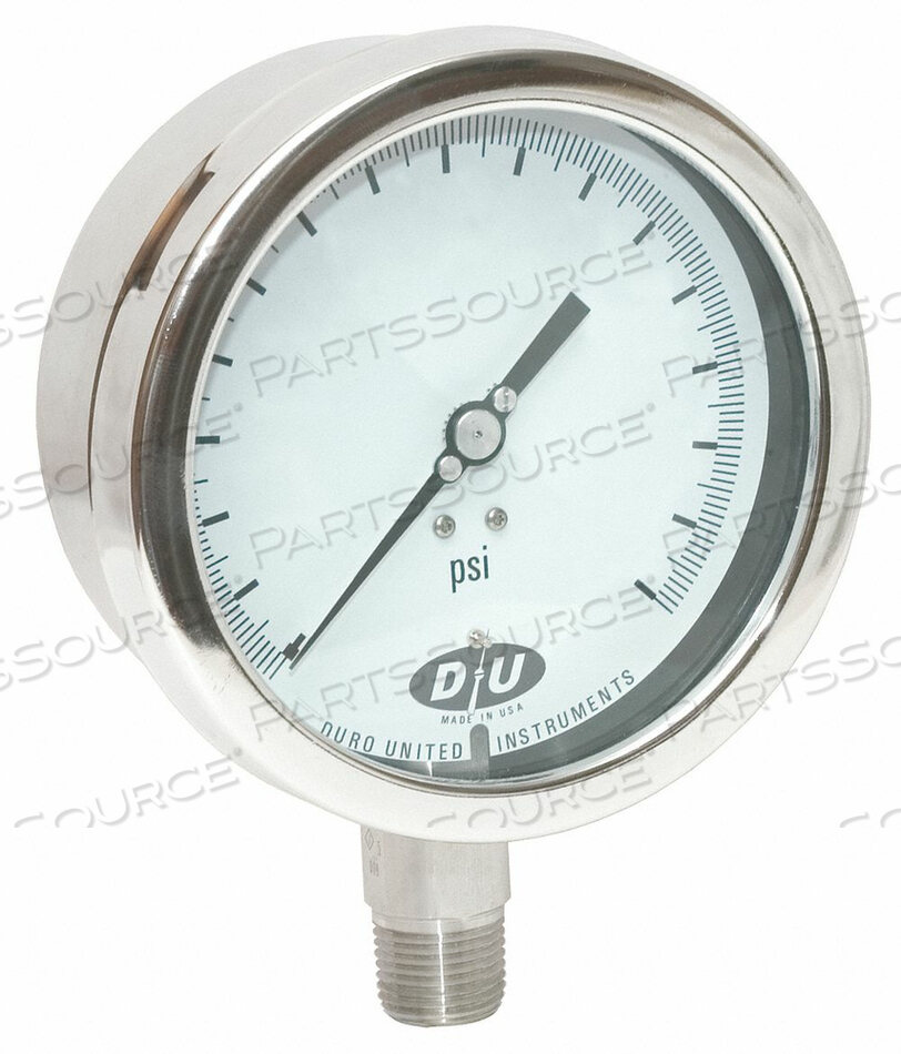 D7959 COMPOUND GAUGE 30 HG TO 600 PSI 4-1/2IN by Duro