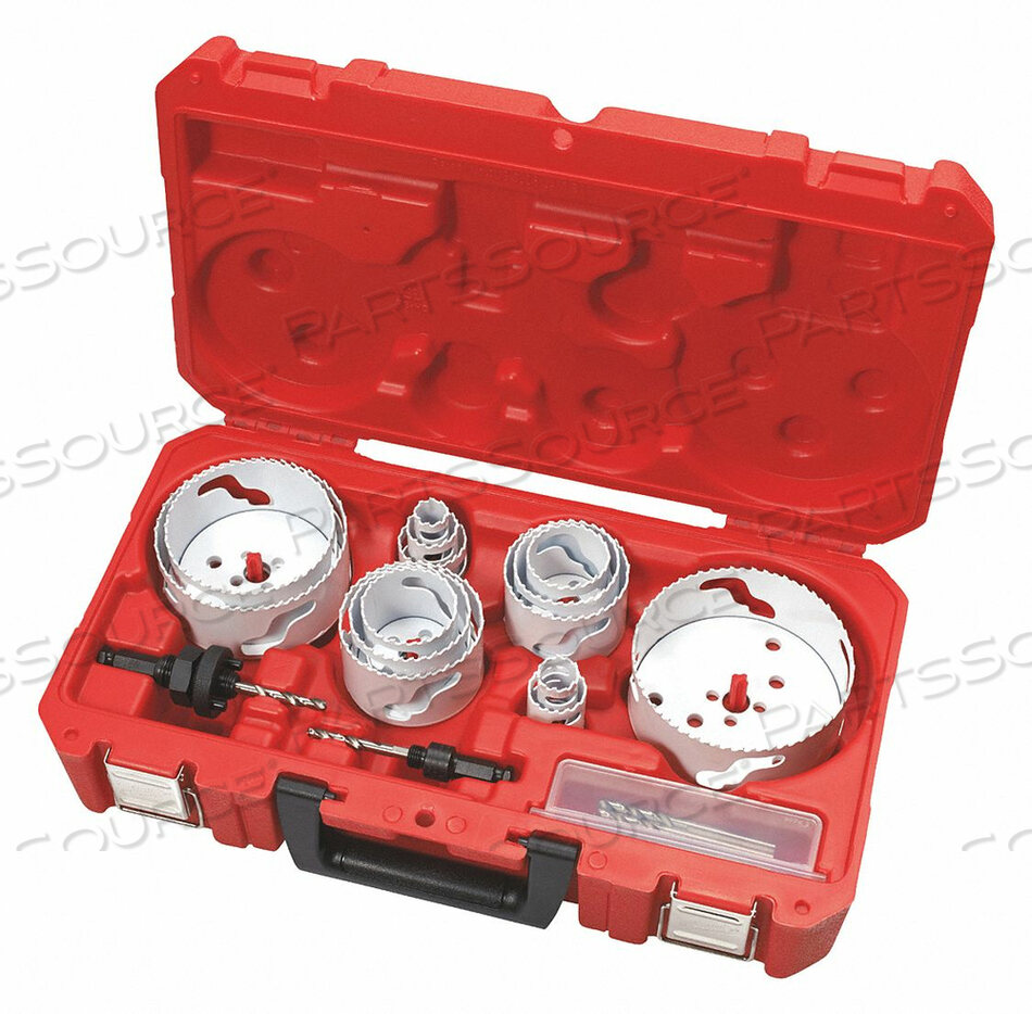 HOLE SAW KIT, SIZE 14, BI-METAL MATRIX II CUTTER, 4-3/4 IN. HOLE, 4 IN. CONDUIT/PIPE by Milwaukee Electric Tools
