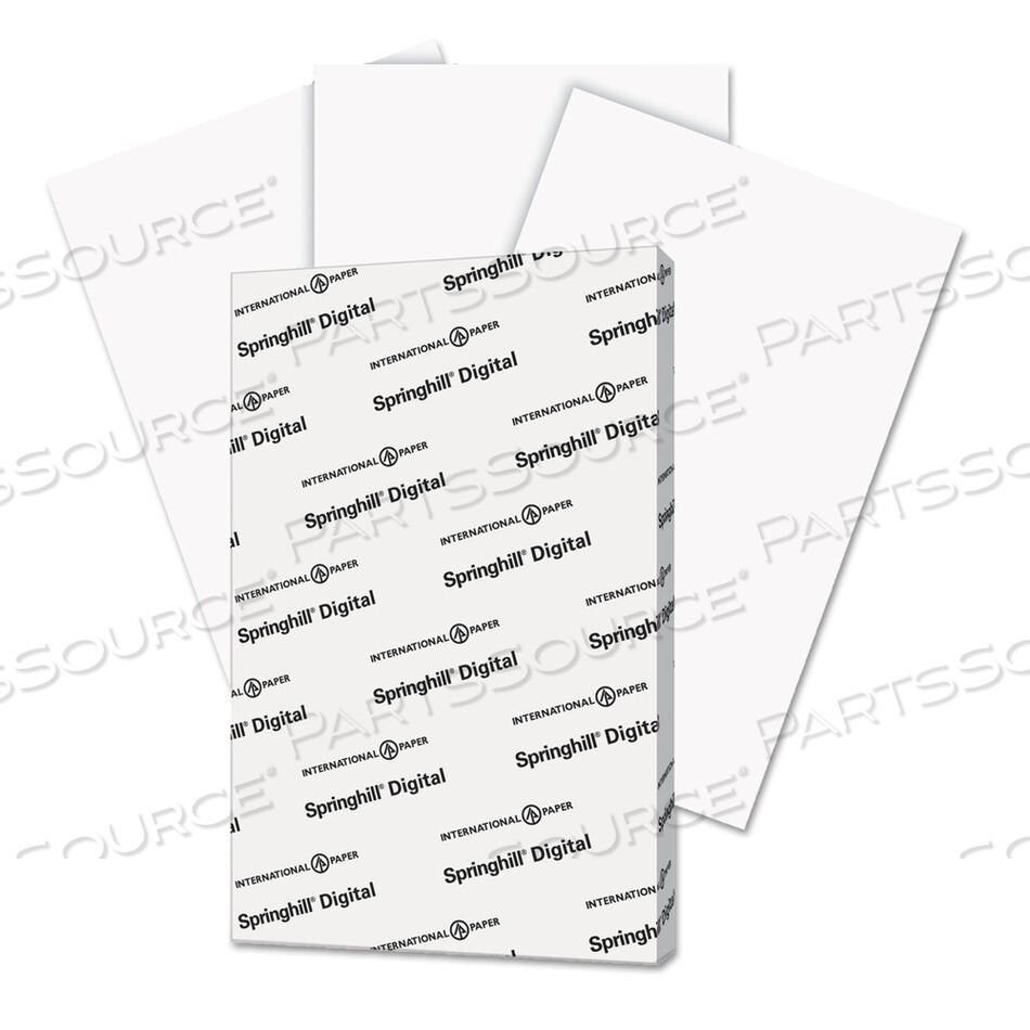 DIGITAL INDEX WHITE CARD STOCK, 92 BRIGHT, 90 LB INDEX WEIGHT, 11 X 17, WHITE, 250/PACK by Springhill