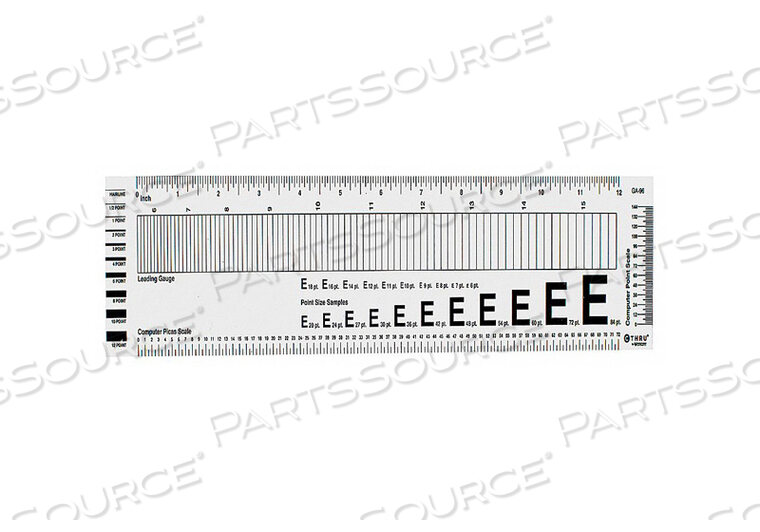 GA-96 Westcott RULER PLASTIC LINED 16THS 13-3/4IN : PartsSource :  PartsSource - Healthcare Products and Solutions