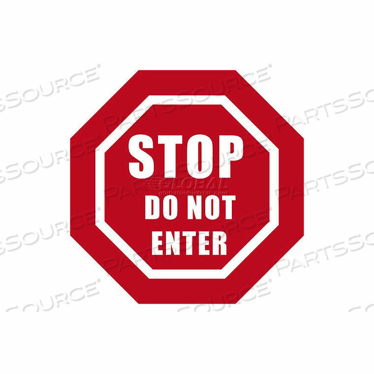DURASTRIPE 20" OCTAGONE SIGN - STOP DO NOT ENTER by ERGOMAT INC.
