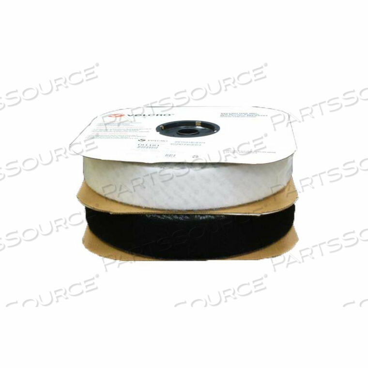 VELCRO BRAND BLACK LOOP WITH ACRYLIC ADHESIVE 4" X 75' by Industrial Webbing Corp.