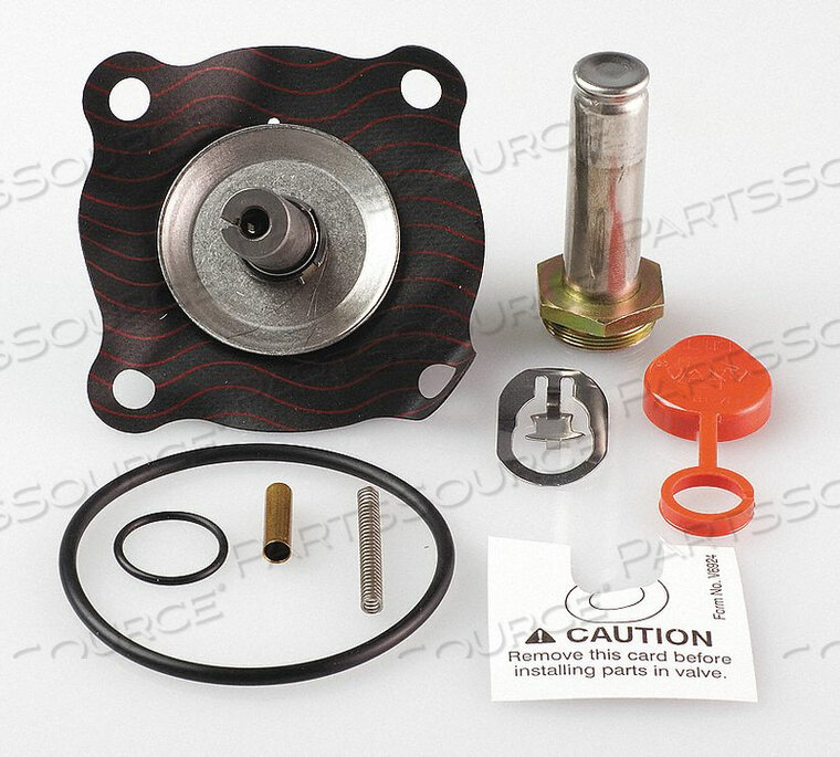 VALVE REBUILD KIT, CAP, CLIP, CORE ASSEMBLY, CORE TUBE ASSEMBLY, DIAPHRAGM/SEAT ASSEMBLY, INSTRUCTIONS, O RINGS, SPRINGS AND INSTRUCTIONS by ASCO Valve, Inc.
