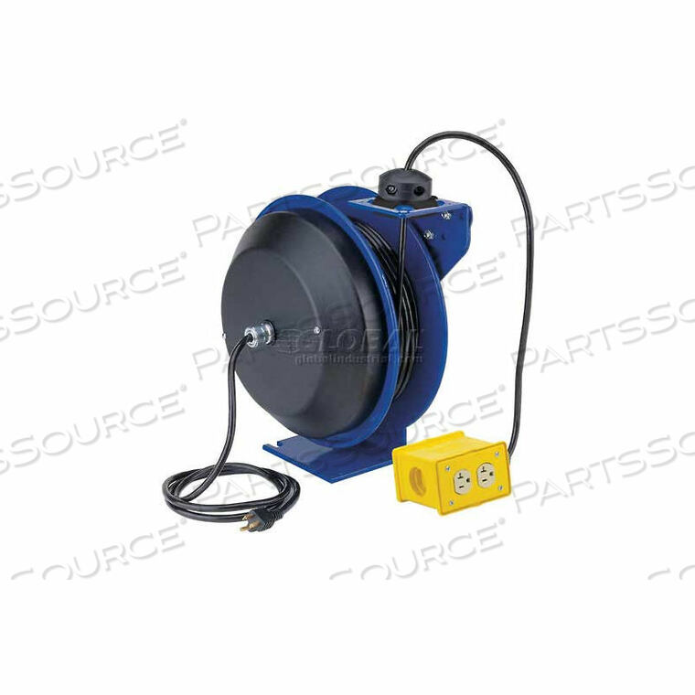 PC19-7512-B Coxreels 75' 12 AWG POWER CORD SPRING REWIND REEL: QUAD  INDUSTRIAL RECEPTACLE : PartsSource : PartsSource - Healthcare Products and  Solutions