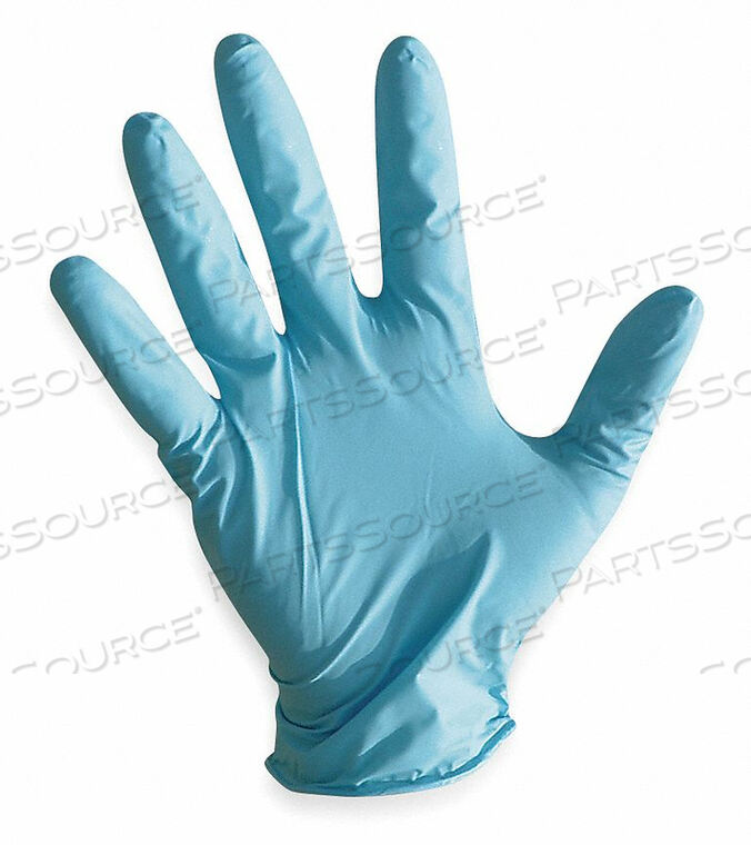 DISPOSABLE GLOVES NITRILE L BLUE PK100 by Ability One