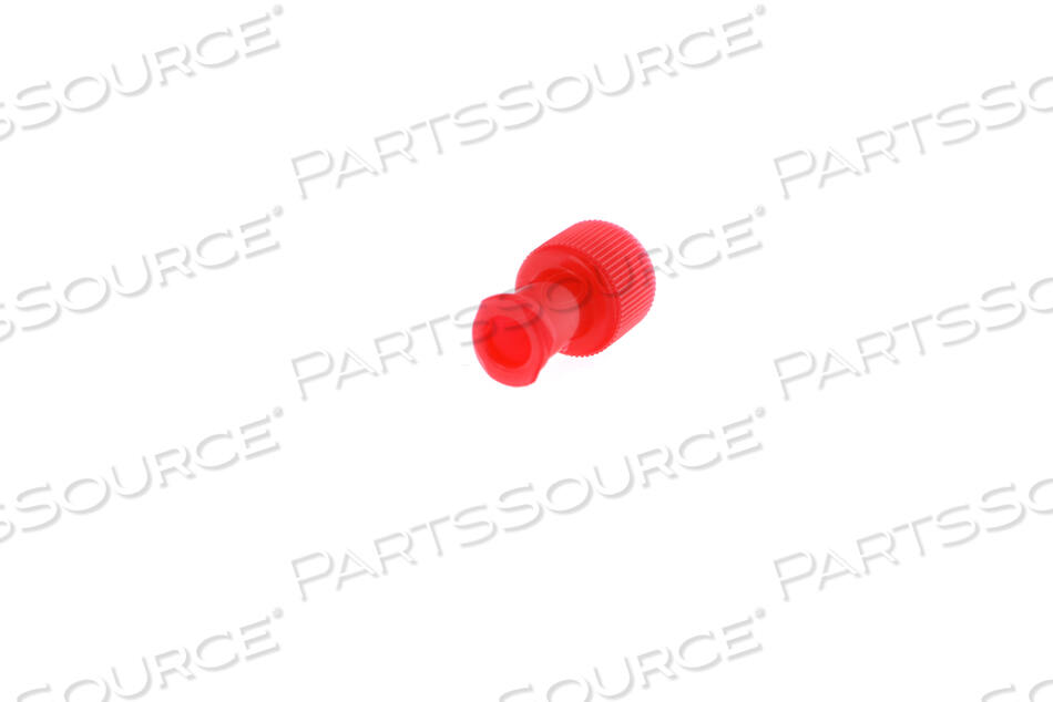 MALE/FEMALE PORT CAP W/RECESSED MALE (RED) 100/CA by Smiths Medical
