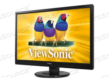 LED MONITOR, MVA PANEL, 16:9 ASPECT RATIO, 3000:1 CONTRAST RATIO, 23.6 IN VIEWABLE IMAGE, 24 TO 82 KHZ HORIZONTAL, 50 TO 75 HZ VERTICAL, 28 W by ViewSonic