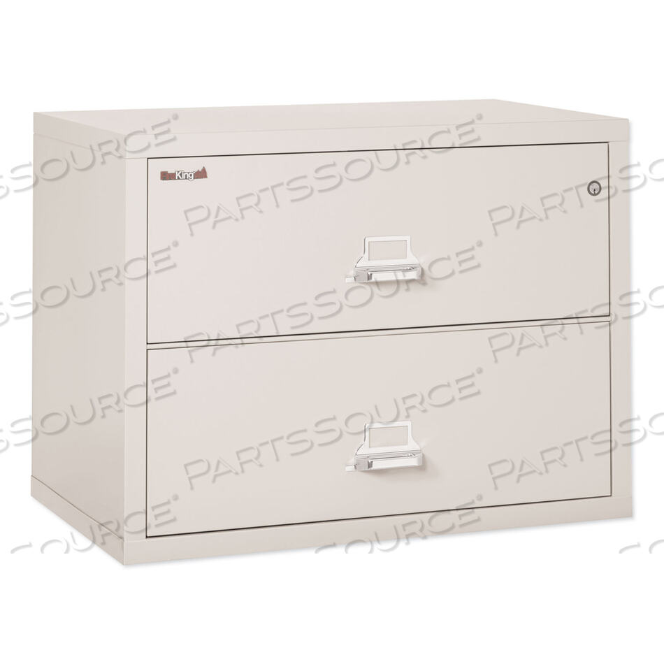 INSULATED LATERAL FILE, 2 LEGAL/LETTER-SIZE FILE DRAWERS, PARCHMENT, 37.5" X 22.13" X 27.75" by Fire King