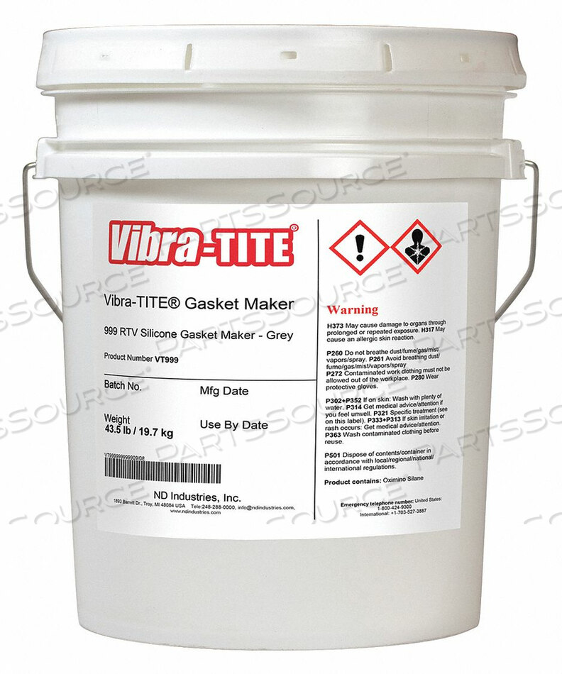 GASKET SEALANT 4.5 GAL. GRAY by Vibra-Tite