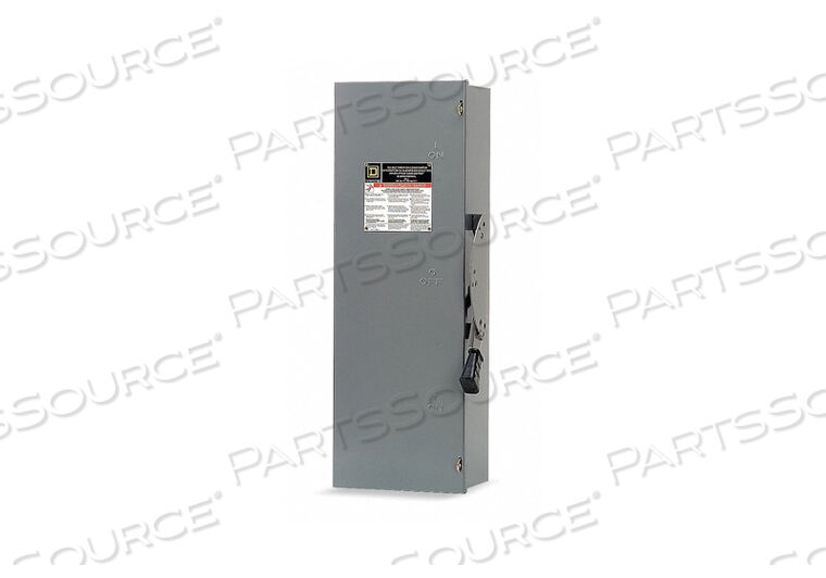 SAFETY SWITCH 600VAC 4PDT 100 AMPS AC by Square D