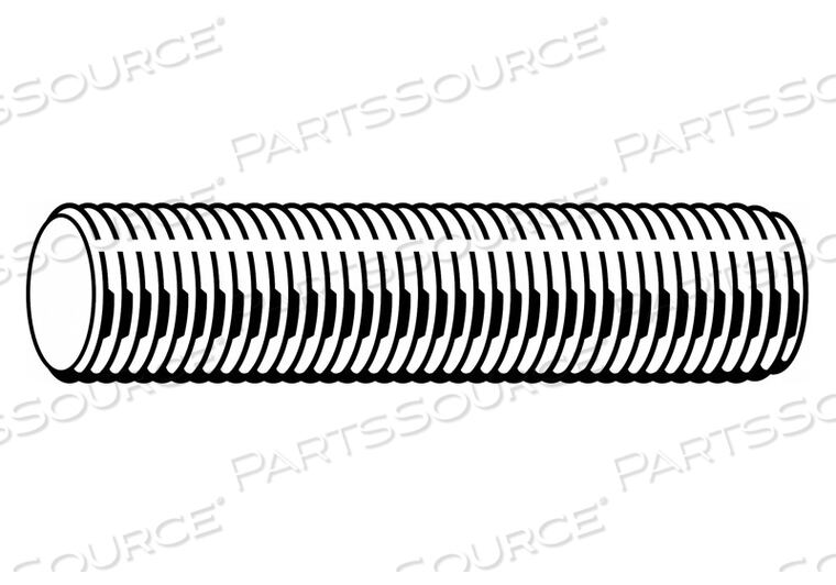 THREADED ROD B7 ALLOY STEEL 5/8-18X6 FT by Fabory